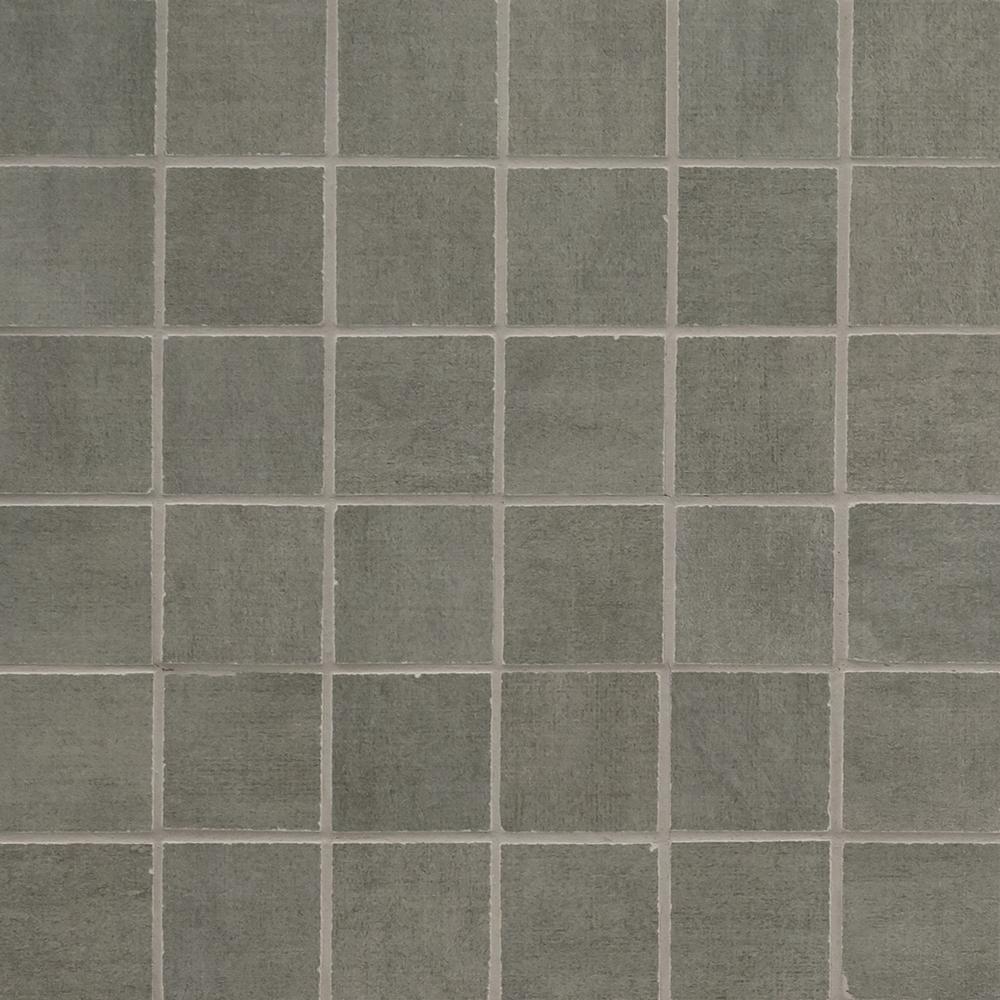 MS International Gridscale Matte Concrete 12 x 12 Ceramic Mosaic Tile