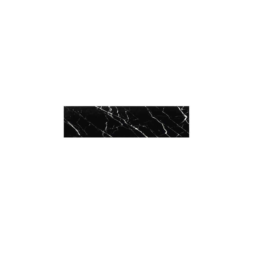 MS International Aashini Glossy Black 4 x 16 Ceramic Wall Tile