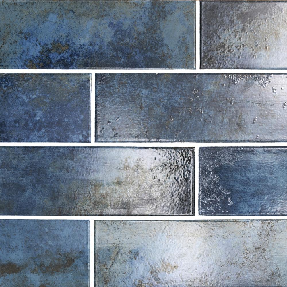MS International Marza Glossy Rust 4 x 12 Ceramic Wall Tile