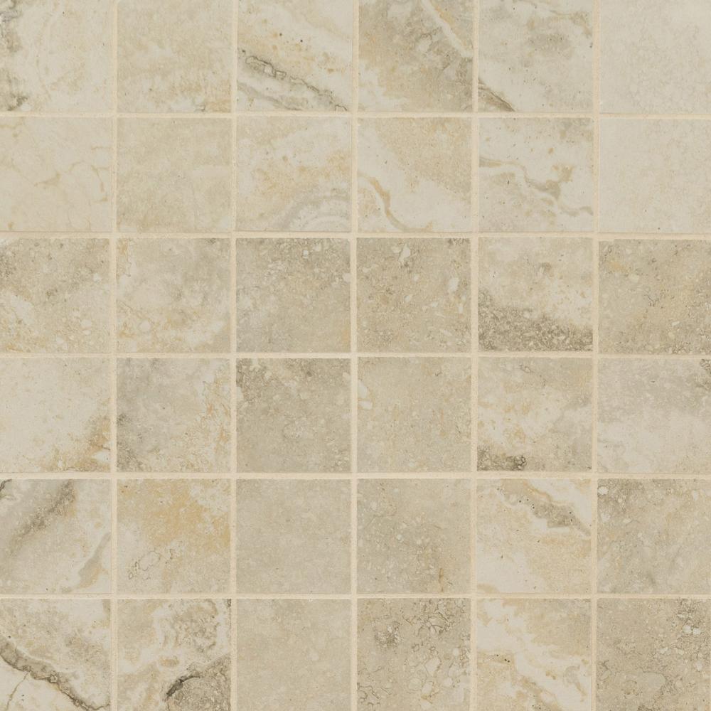 MS International Napa Matte Beige 12 x 12 Ceramic Mosaic Tile