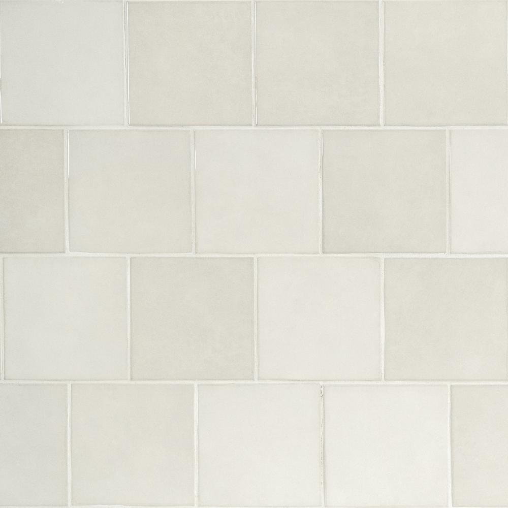 MS International Renzo Glossy Storm Gray 5 x 5 Ceramic Wall Tile