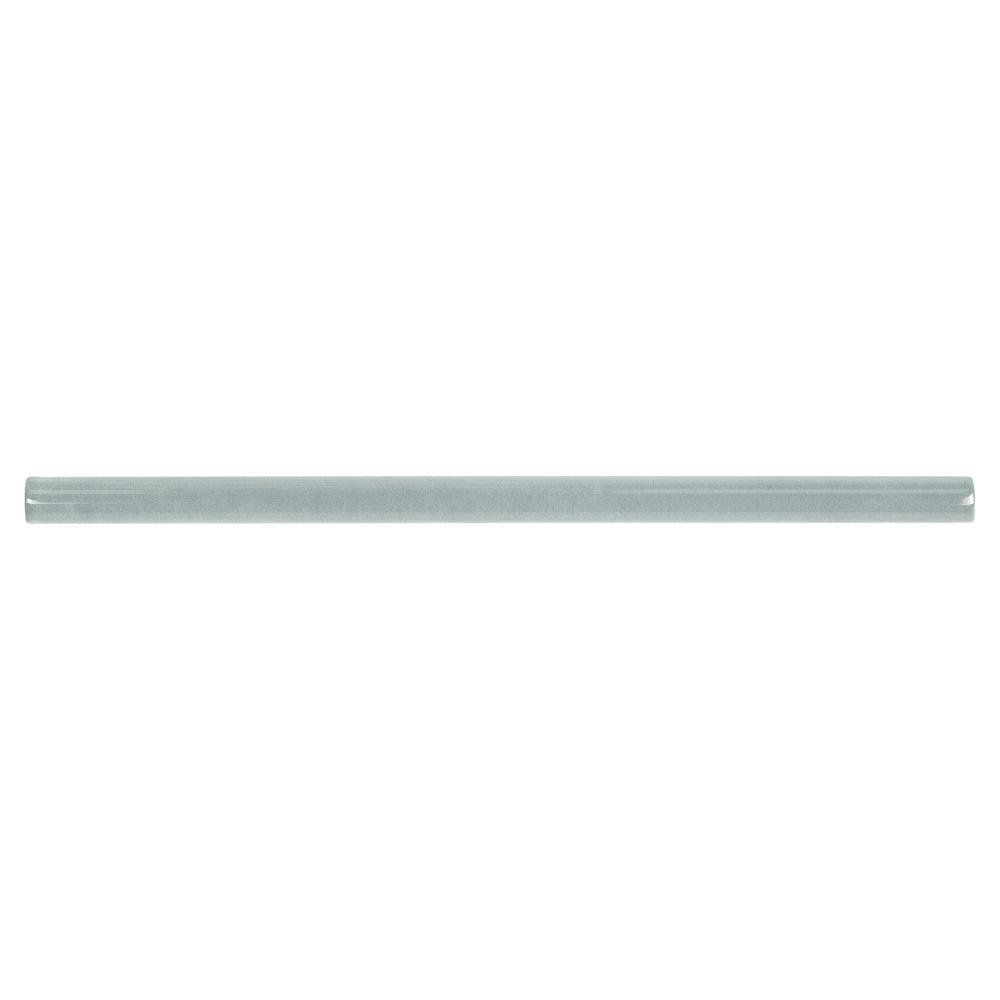 MS International Renzo Glossy Sky Blue 3 x 12 Ceramic Bullnose Trim
