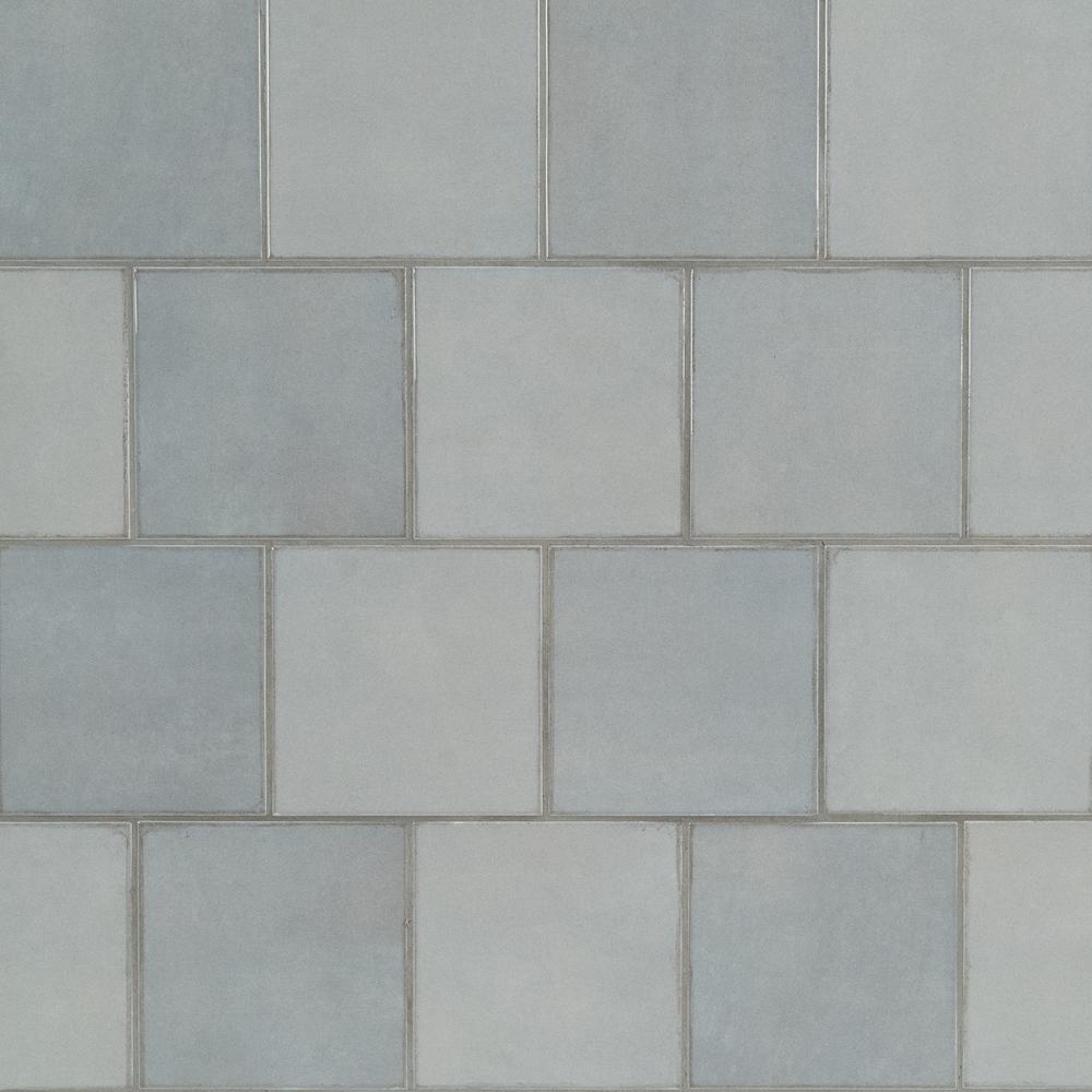 MS International Renzo Glossy Storm Gray 5 x 5 Ceramic Wall Tile