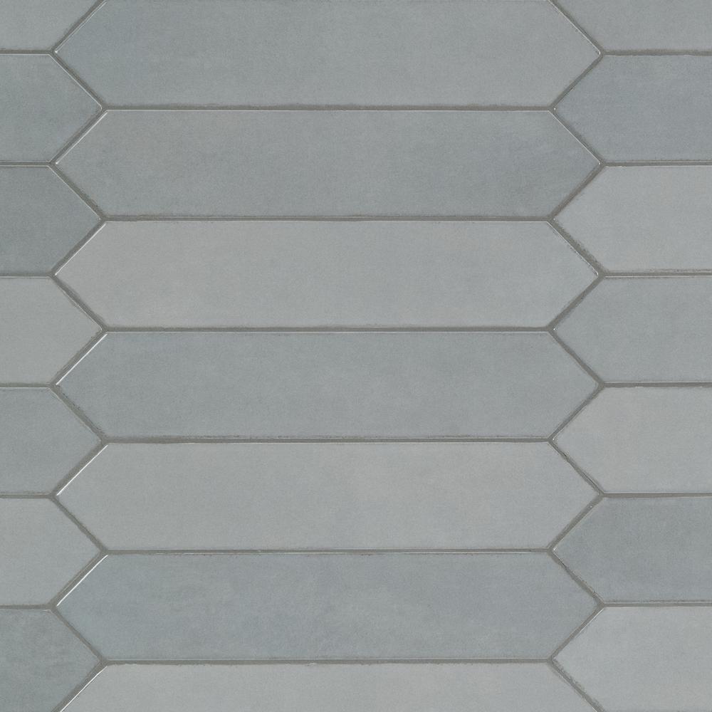 MS International Renzo Glossy Sky Blue 3 x 12 Ceramic Wall Tile