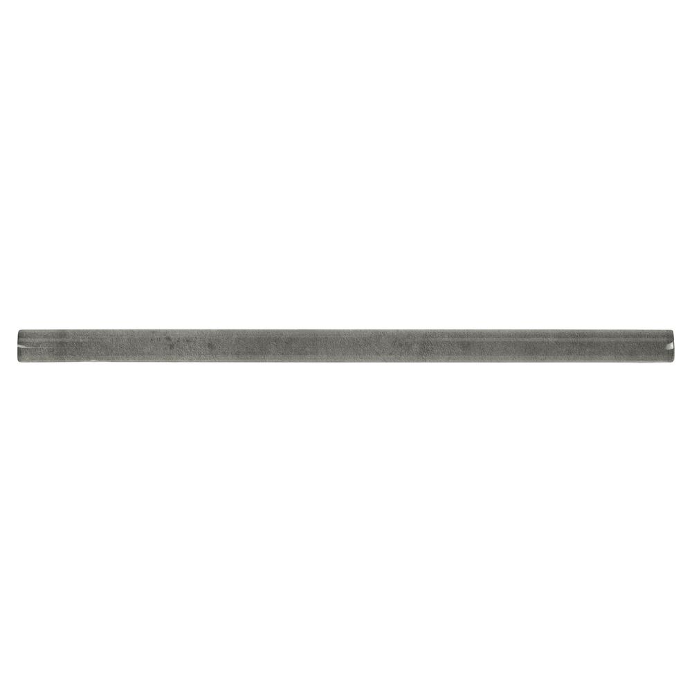 MS International Renzo Glossy Storm Gray 3 x 12 Ceramic Wall Tile