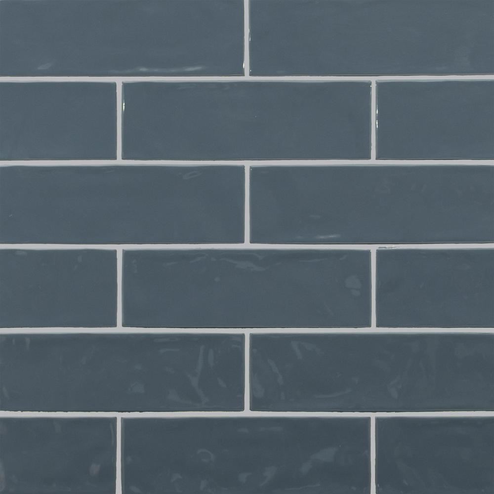 MS International Urbano Glossy Navy Blue 4 x 12 Ceramic Wall Tile