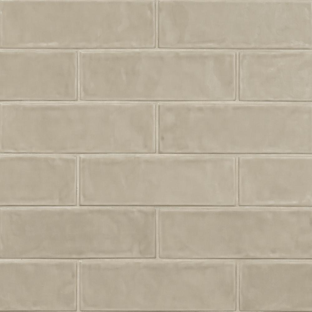 MS International Urbano Glossy Crema Beige Mix 4 x 12 Ceramic Wall Tile
