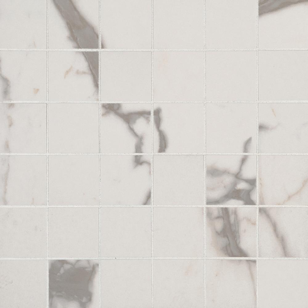 MS International Essentials Matte Ansello Grey 12 x 12 Ceramic Mosaic Tile
