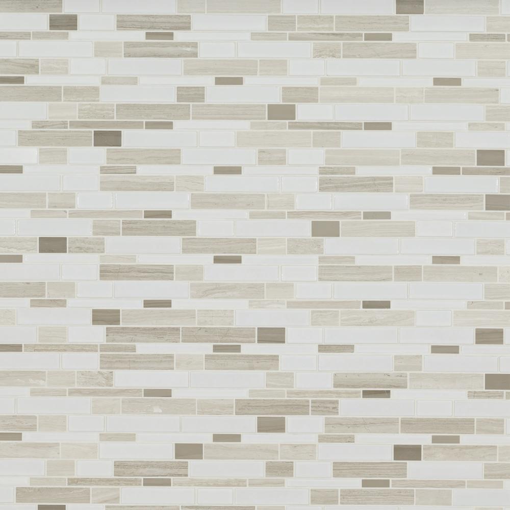 MS International Mojave Grigio Brick Joint 10 x 14 Ceramic Mosaic Tile