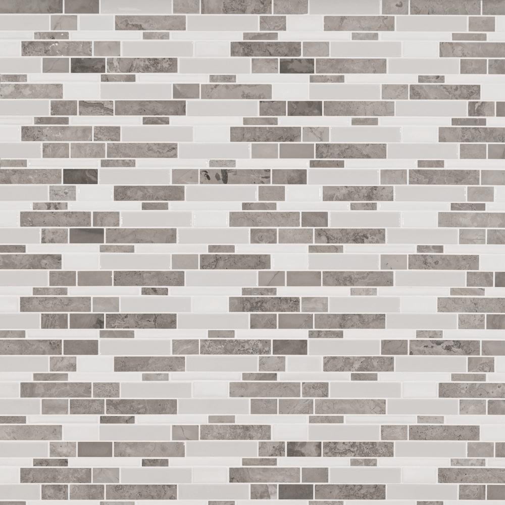 MS International Mojave Grigio Brick Joint 10 x 14 Ceramic Mosaic Tile