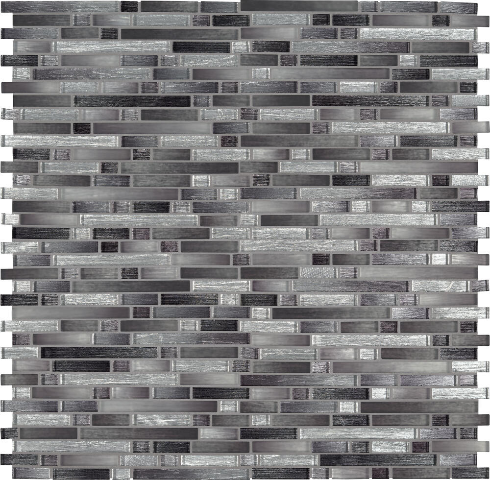 MS International Akaya Nero 12 x 12 Glass Mosaic Tile