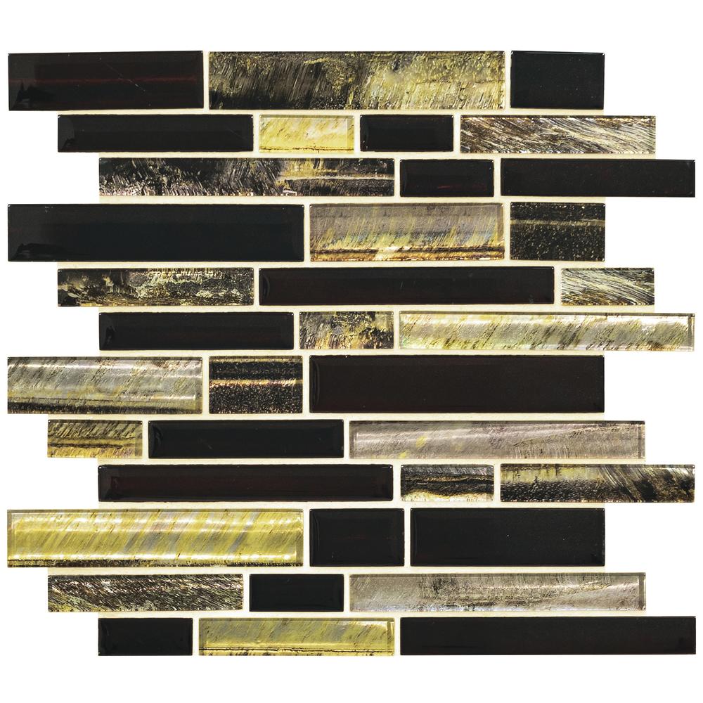 MS International Arctic Ice 12 x 14 Subway Glass Mosaic Tile
