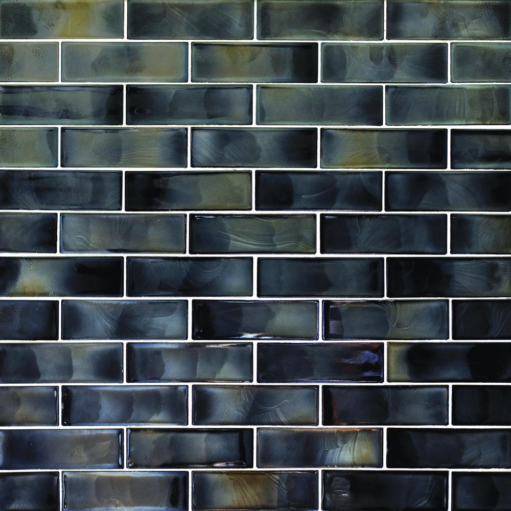 GBM® Metro Subway Arctic 12 x 12 Glass Mosaic Tile GBM® Metro Subway Arctic 12 x 12 Glass Mosaic Tile