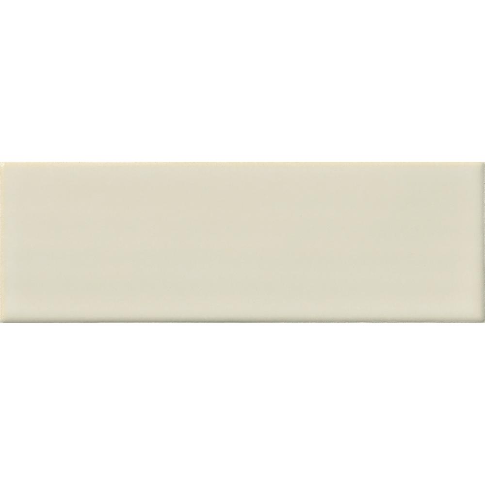 MS International Whisper Glossy White 4 x 12 Ceramic Wall Tile