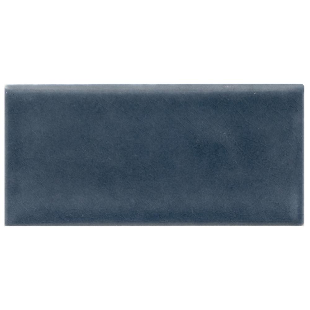 MS International Bay Glossy Blue 3 x 6 Ceramic Wall Tile