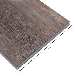 A&A Surfaces HD-LVR5012-0023 Heritage Driftwood 7 in. W x 48 in. L Rigid Core Luxury Vinyl Plank Flooring (19.02 Sq. ft./Case)