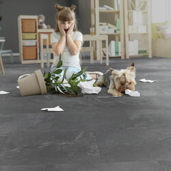 Mystic Luxury Vinyl Plank Flooring in Grovewood Grey