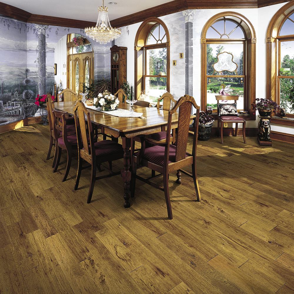 Mullican Flooring Chatelaine 5-in Provincial Hickory Handsculpted Solid Hardwood Flooring (20-sq ft) Mullican Flooring Chatelaine 5-in Provincial Hickory Handsculpted Solid Hardwood Flooring (20-sq ft)
