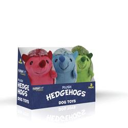 Multipet Hedgehog Vegetable Rubber Assorted Dog Toy