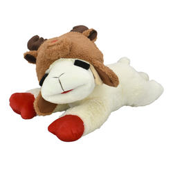 Multipet® 24" Jumbo Lamb Chop Dog Toy with Reindeer Hat at Menards®