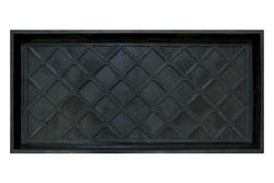 TrafficMaster Manor Black 17 in. x 35 in. Rubber Boot Tray