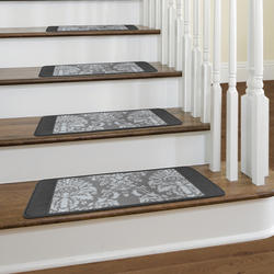 stair treads & risers | buy quality stair treads &... Multy Home™ Castle Hill Gray 9" x 26" Nylon Stair Tread - Rounded ...