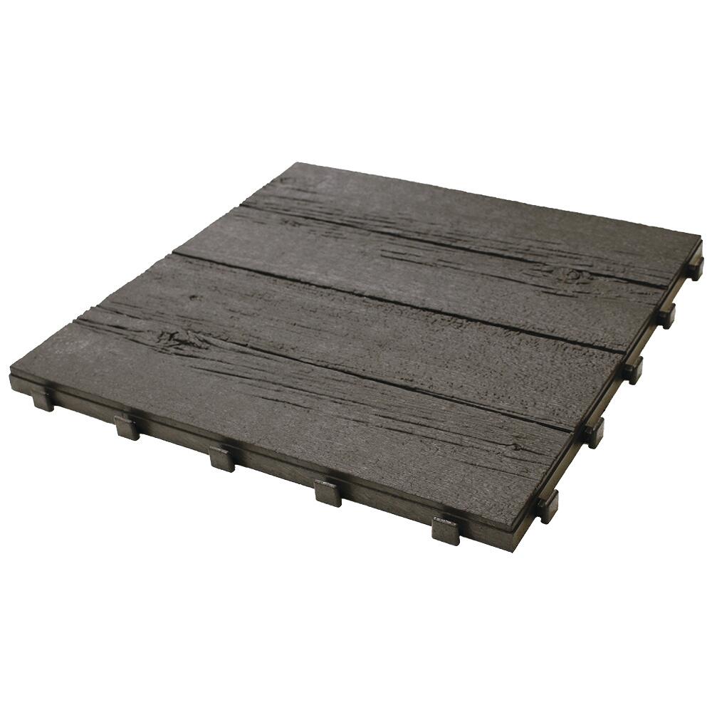 Barn Board 18 x 18 Rubber Interlocking Tile Barn Board 18 x 18 Rubber Interlocking Tile