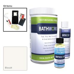 Bathworks® Biscuit DIY Bathtub & Tile Refinishing Paint Kit - 20 oz. at ...