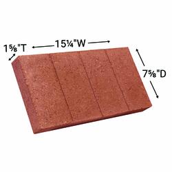 8 x 16 Red Classic Patio Block at Menards®