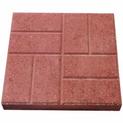 16 X 16 Red Brickface Patio Block At Menards®