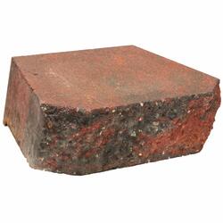 3-1/2 x 11-1/2 Red/Black Crestone® Beveled Retaining Wall Block