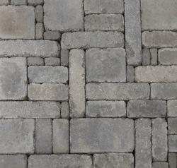 3-1/2 x 1-3/4 Quarry Gray Tumbled Small Belgian Wall Block at Menards®