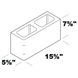 6 x 8 x 16 Single Bullnose Block at Menards®