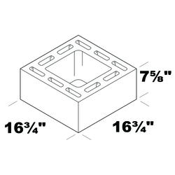 8 in. x 8 in. x 16 in. Concrete Chimney Block 201150 - The Home Depot