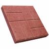 16 x 16 Red Brickface Patio Block