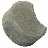 2-3/8 x 5-3/4 x 4-3/8 Gray Crescent Edger Block
