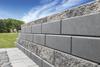 6 x 18 Charcoal Smooth Corbyn Retaining Wall Block