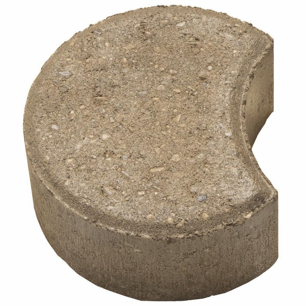 2-3/8 x 5-3/4 x 4-3/8 Tan Crescent Edger Block 2-3/8 x 5-3/4 x 4-3/8 Tan Crescent Edger Block