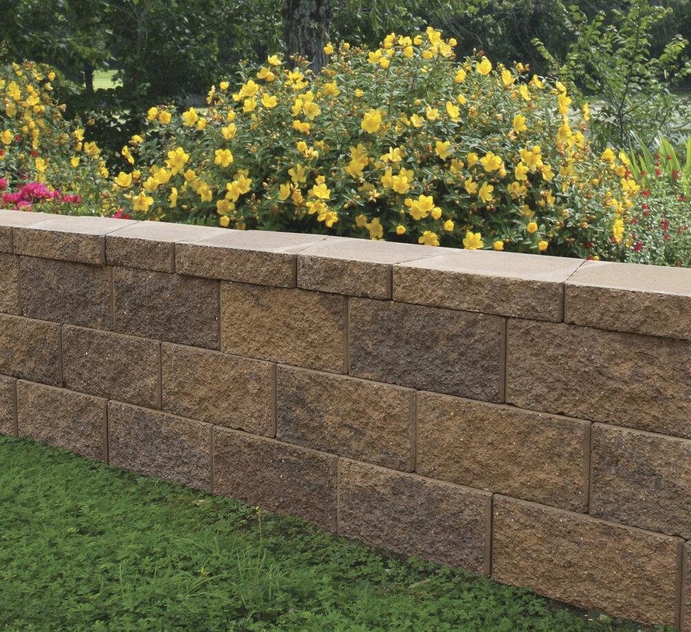 8 x 18 Sienna Clifton Straight Retaining Wall Block