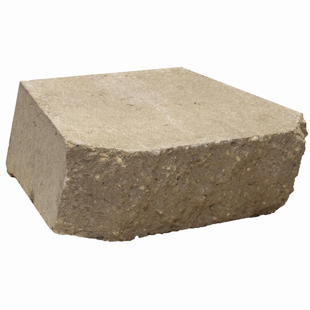 3-1/2 x 11-1/2 Tan Crestone® Beveled Retaining Wall Block
