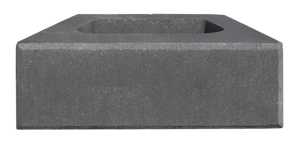 6 x 18 Charcoal Smooth Corbyn Retaining Wall Block