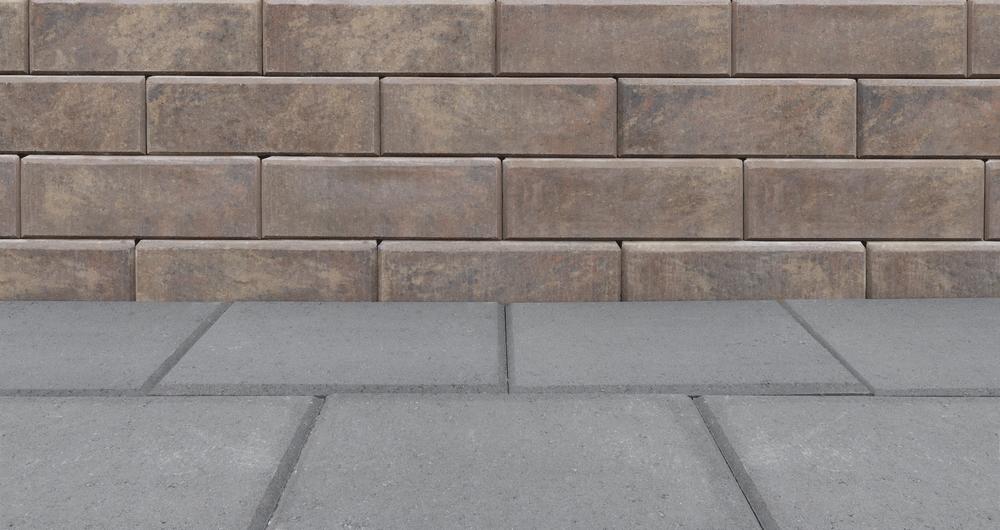 6 x 18 Autumn Blend Smooth Corbyn Retaining Wall Block