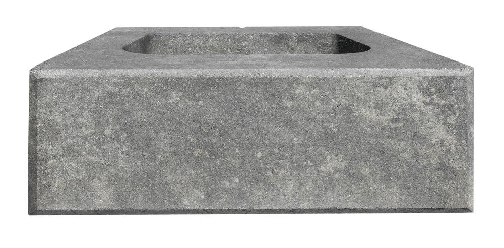 6 x 18 Quarry Gray Smooth Corbyn Retaining Wall Block