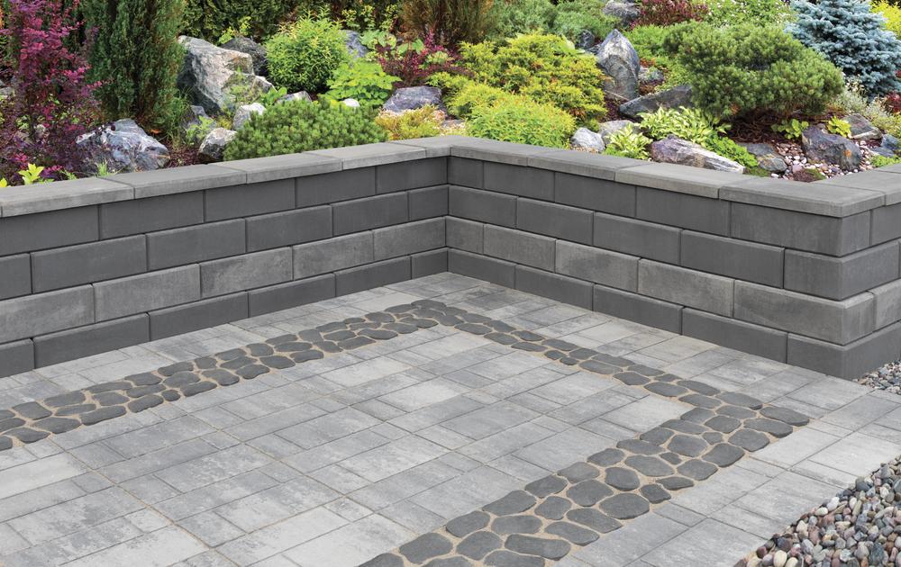 6 x 18 Quarry Gray Smooth Corbyn Retaining Wall Block