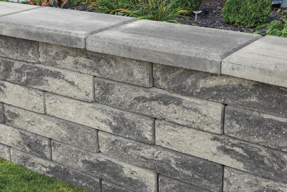 4 x 20 Quarry Gray Kendall Splitface Freestanding Wall Block