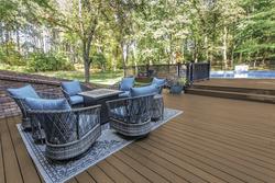 UltraDeck Triumph® 20' Pecan Low-Maintenance Composite Decking at