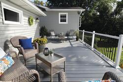 UltraDeck Fusion® 16' Driftwood Gray Low-Maintenance Composite Decking ...