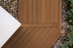 UltraDeck® Rustic™ 8' Hickory Low-Maintenance Composite Decking at
