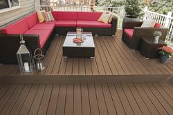 UltraDeck Triumph® 20' Pecan Low-Maintenance Composite Decking at