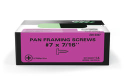 thumbnail interactive-video image 1 of 2500 Pack #7 X 7/16" Phillips Pan Head Framing Screws - Sharp Piercing Point, Black Finish 1 of 4